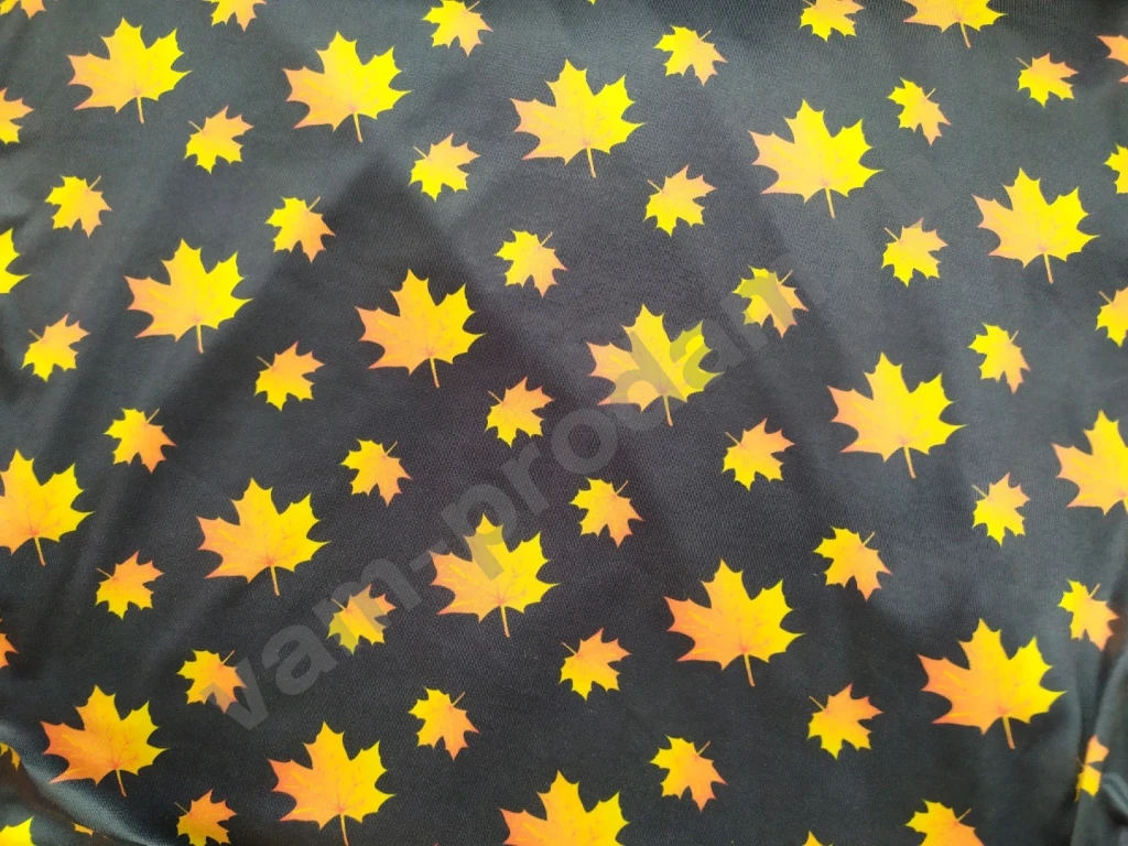 Платье с осенними листьями Размер 54