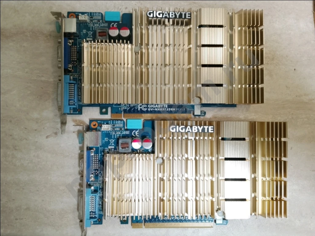 Видеокарты PCI-E разные