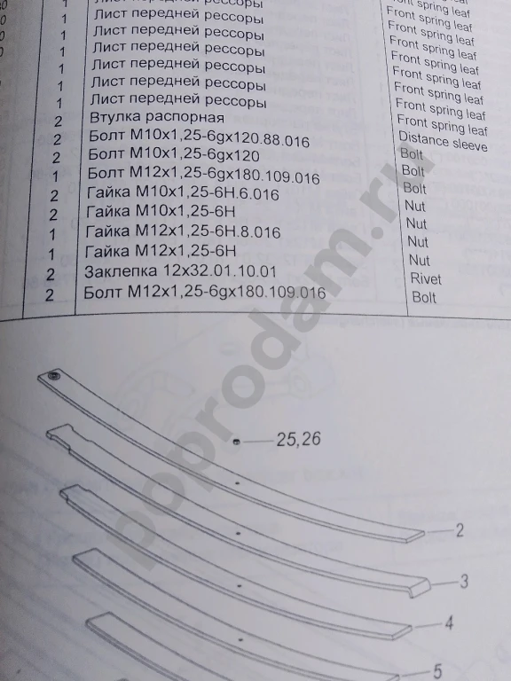6520-6522 КАМАЗ евро 2-3 каталог запчастей для ремонта автомобиля замена самосвал