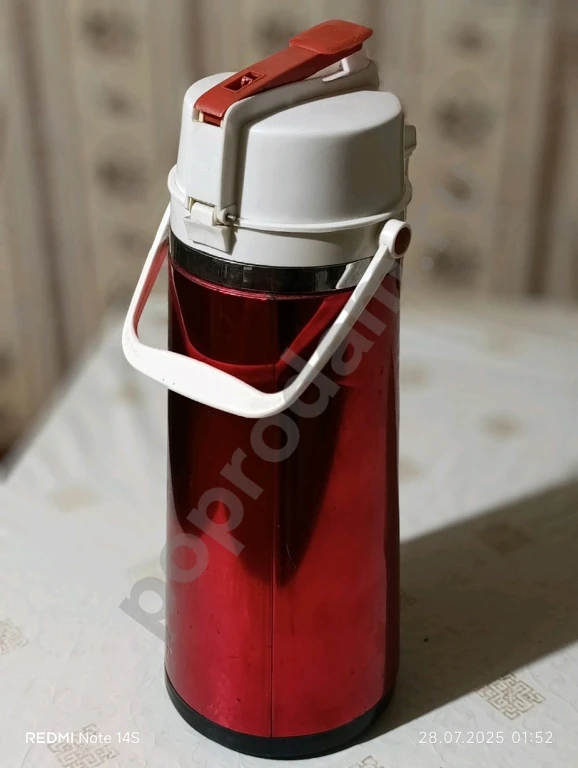 Самовар электро 3л Рюмка СССР /термос с помпой кнр