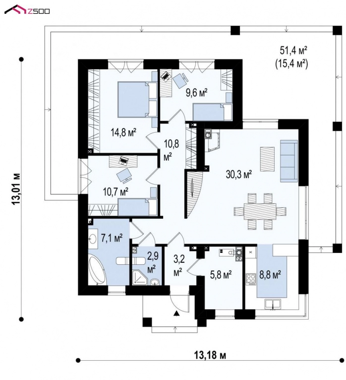 Дом 120 м² на участке 6 сот., Поселений (ИЖС)