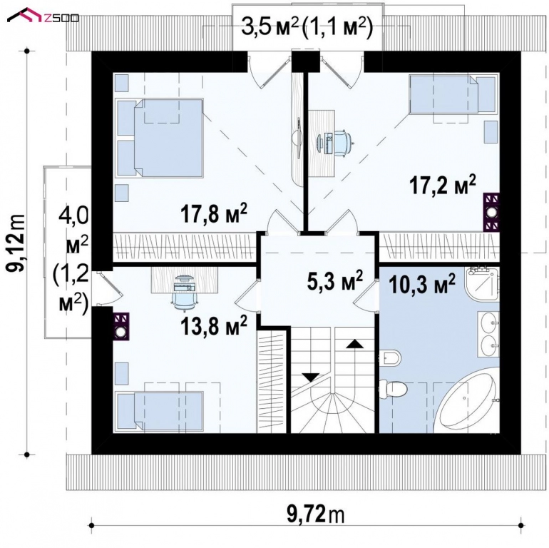 Дом 135 м² на участке 6 сот., Поселений (ИЖС)