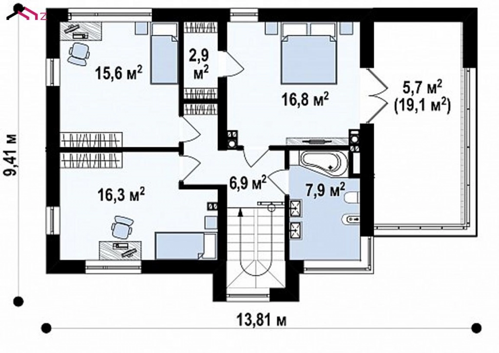 Дом 162 м² на участке 6 сот., Поселений (ИЖС)