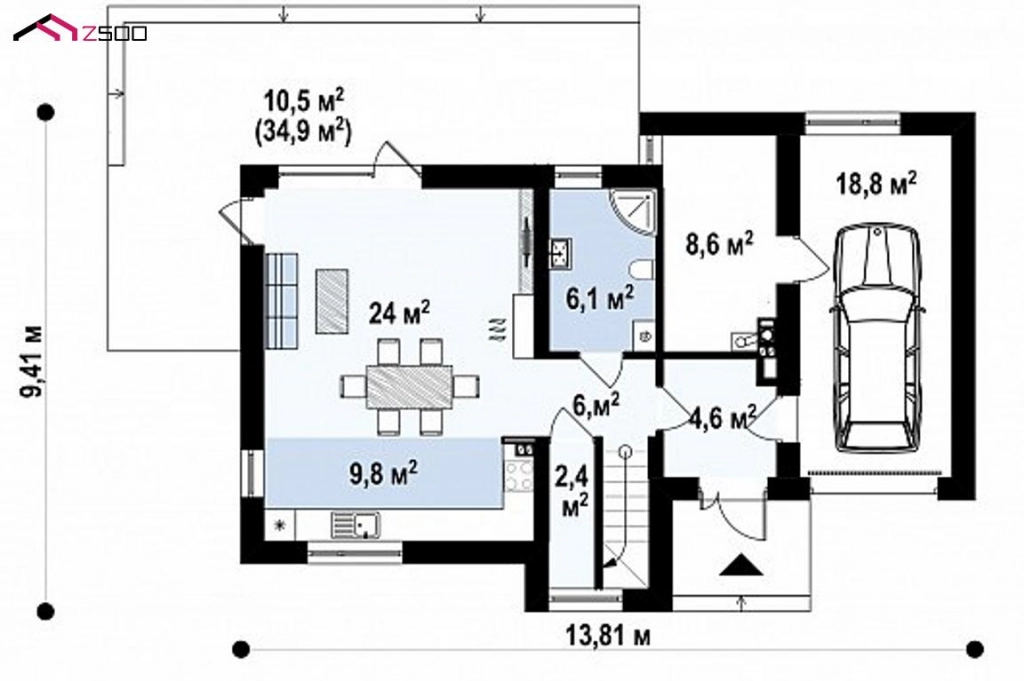 Дом 162 м² на участке 6 сот., Поселений (ИЖС)