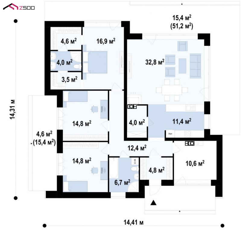 Дом 161 м² на участке 6 сот., Поселений (ИЖС)
