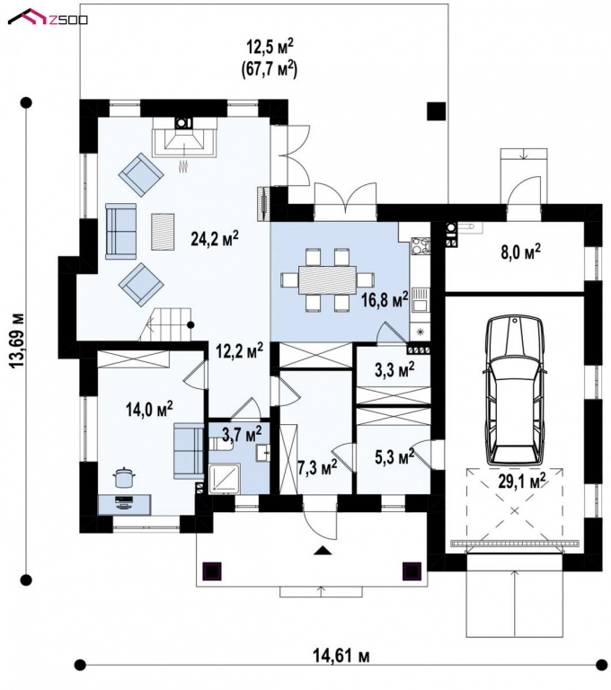 Дом 206 м² на участке 6 сот., Поселений (ИЖС)