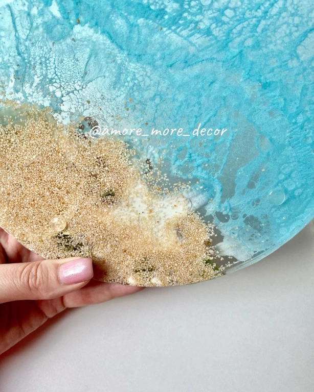 Тарелочка декоративная из смолы, подарок, декор