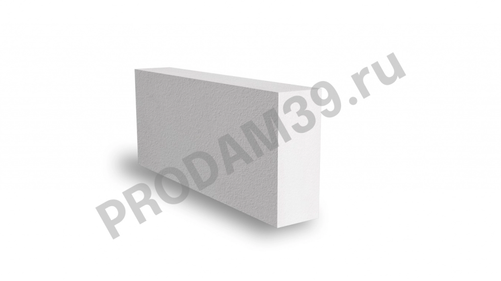 Газосиликатный блок AeroBlock перегородочный D500, 100х250х600