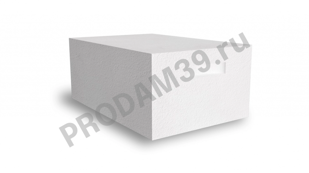 Газосиликатный блок AeroBlock стеновой D500, 375х250х600