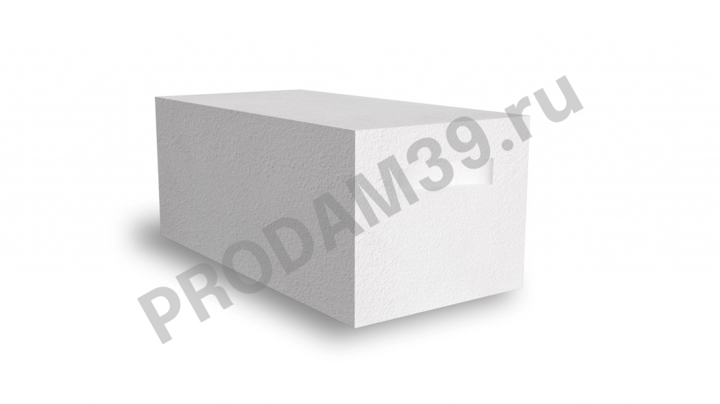 Газосиликатный блок AeroBlock стеновой D500, 300х250х600