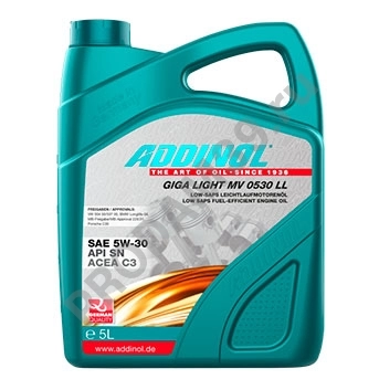 Моторное масло 5W-30, ADDINOL Giga Light MV 0530 LL, 5 л