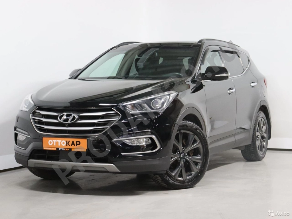 Hyundai Santa Fe 2.2 AT, 2016, 129050 км