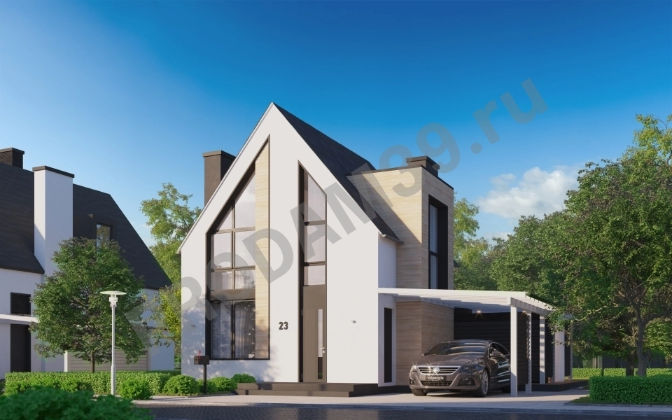 Коттедж, 84 м², Поселений (ИЖС), 6 сот