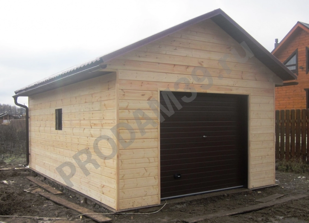 Гараж, строительство по готовому проекту