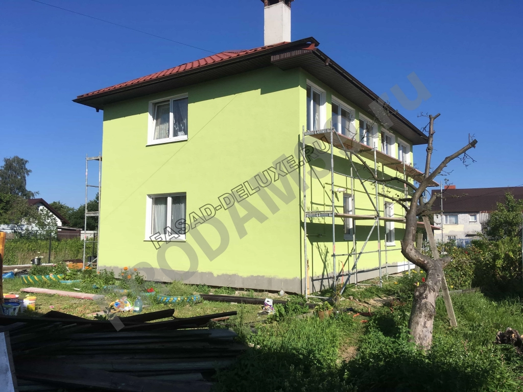 Утепление фасада частного дома