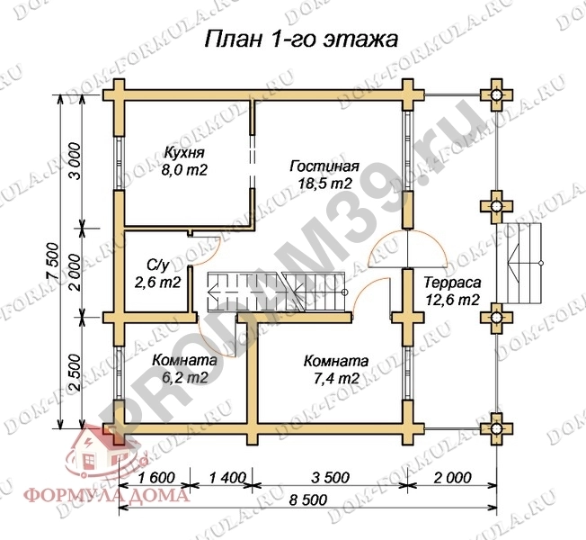 Дом, 92.5 м², Поселений (ИЖС), 6 сот