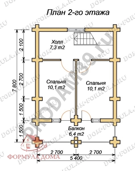 Дом, 68.8 м², Поселений (ИЖС), 6 сот