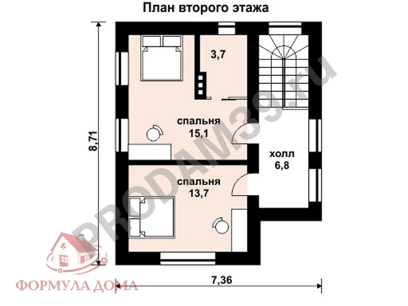 Дом, 83.5 м², Поселений (ИЖС), 6 сот