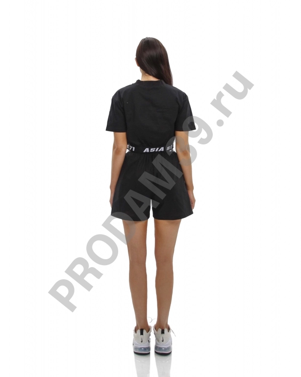 Шорты хлопок поплин черный