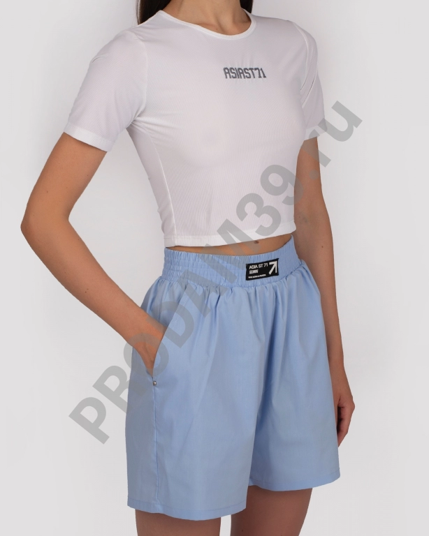 Шорты Summer поплин голубой