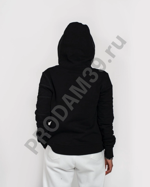 Худи с молнией черный