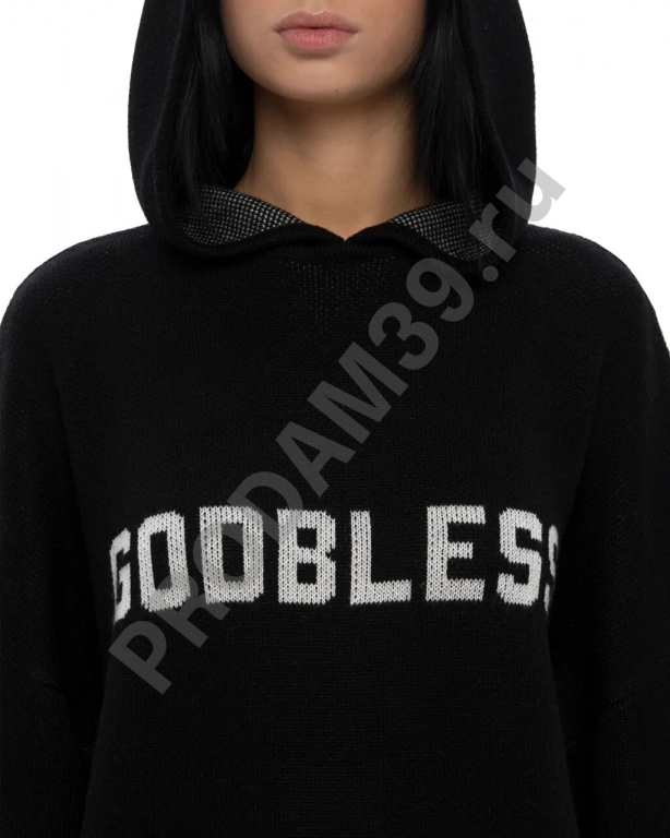 Худи knitted Godbless черный