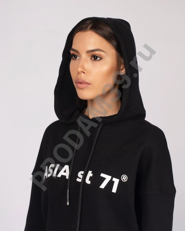 Худи Base over unisex черный