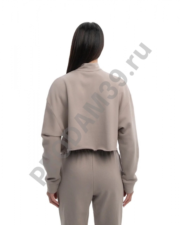 Свитшот с молнией оливковый OS