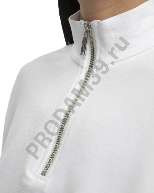Свитшот с молнией белый OS