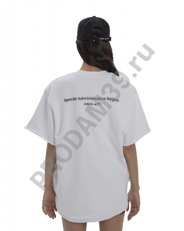 Свитшот с короткими рукавами белый