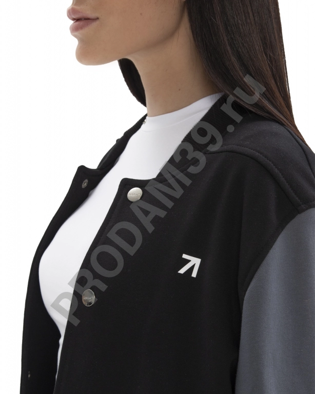 Бомбер SS21 cotton чёрный графит