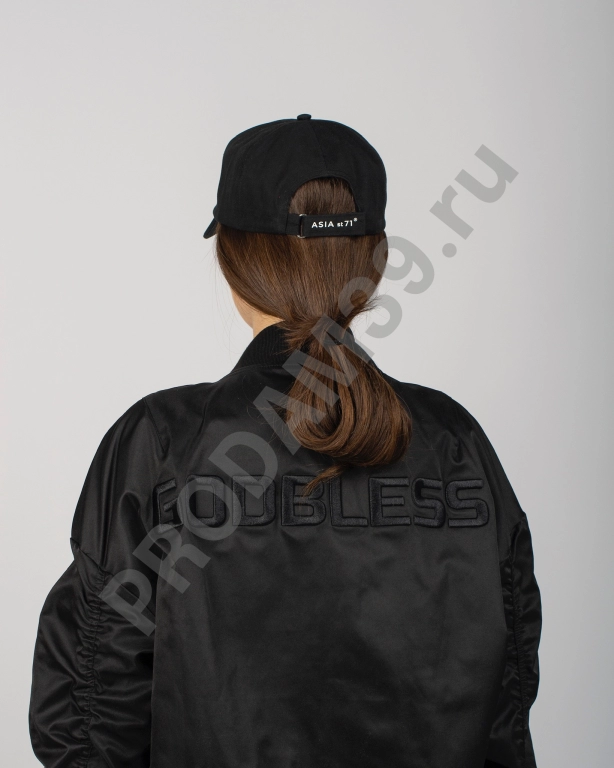 Бомбер 2ND release Godbless черный