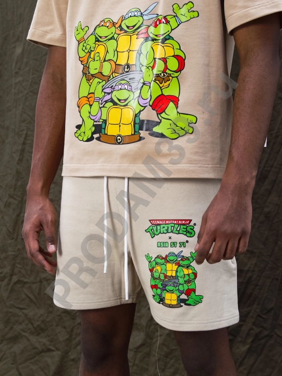 Шорты Turtles x Asia st 71 бежевый