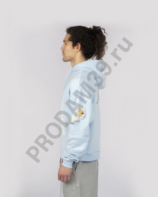 Худи unisex Видение Иезекииля голубой