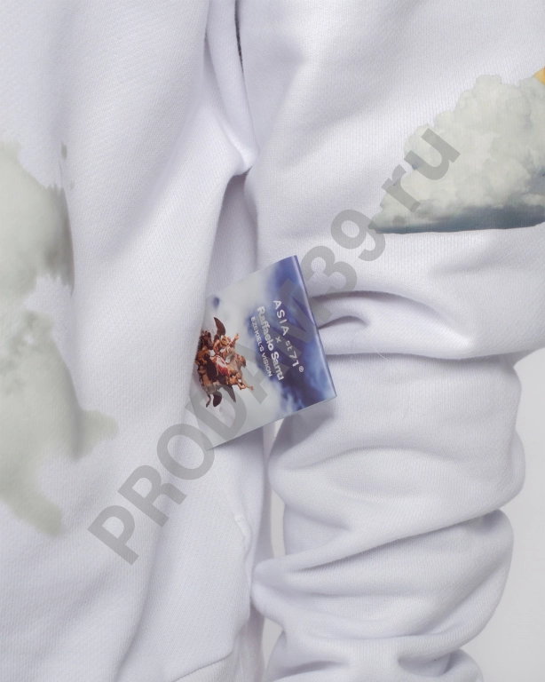 Худи unisex Видение Иезекииля белый