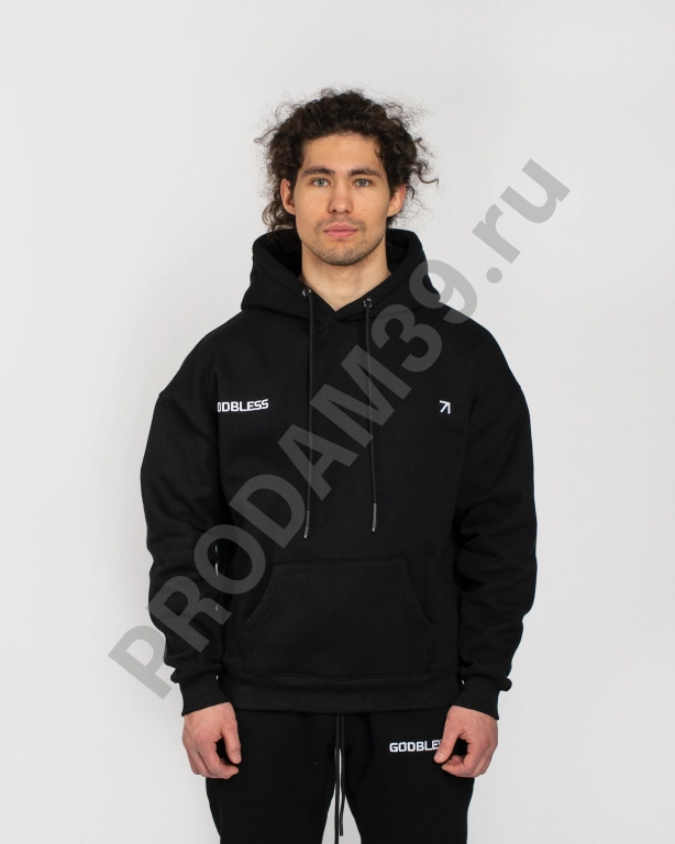 Худи unisex Godbless черный