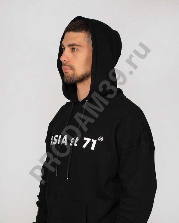 Худи Base over unisex черный