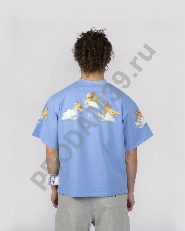 Футболка unisex Видение Иезекииля голубой OS