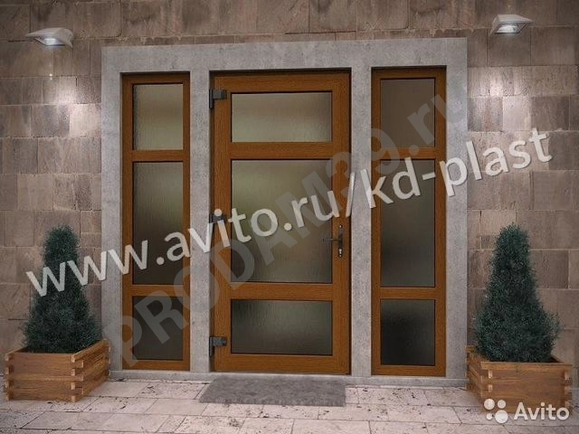 Дверь пвх 900*2100 двухсторонняя цветная