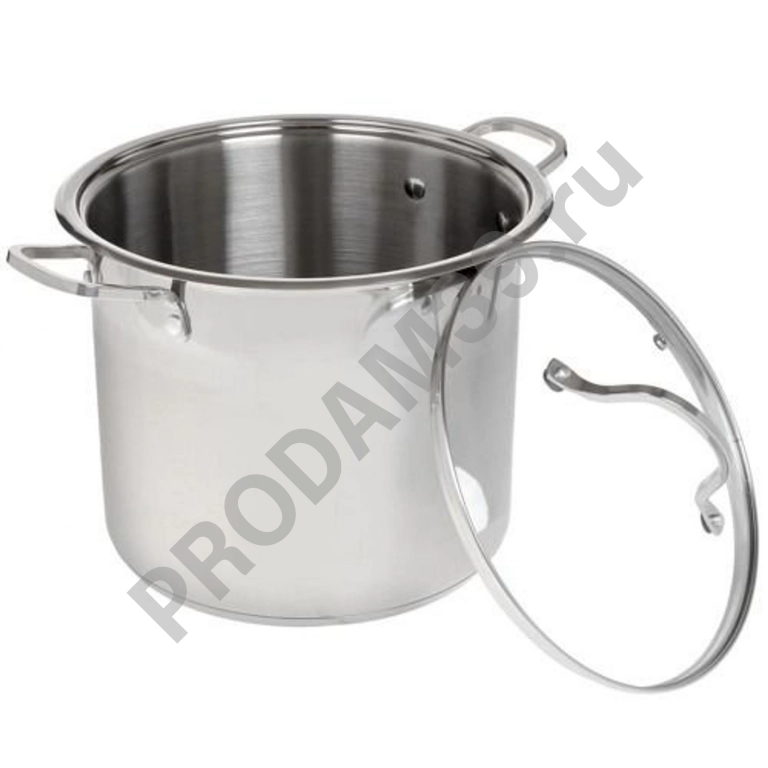 Кастрюля Webber ВЕ-128-10L обьем 10.0л нерж стекл кр 24*21см