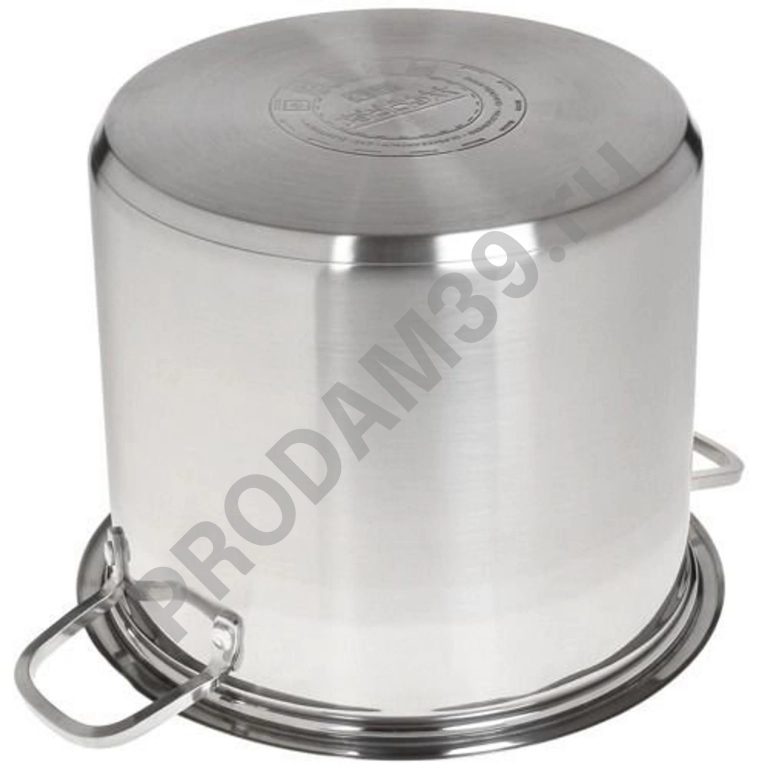 Кастрюля Webber ВЕ-128-10L обьем 10.0л нерж стекл кр 24*21см