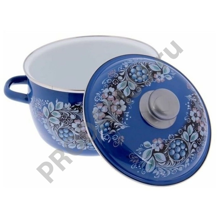 Набор кастрюль СтальЭмаль 8KA071M 6 пр. Вологодский сувенир