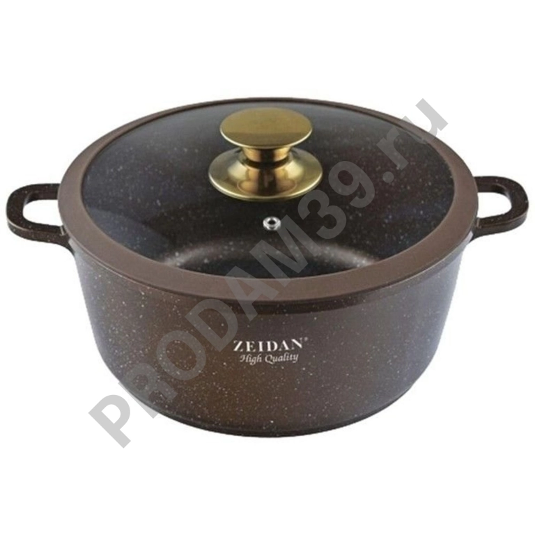Кастрюля Zeidan Z-50355, 5 л, коричневый