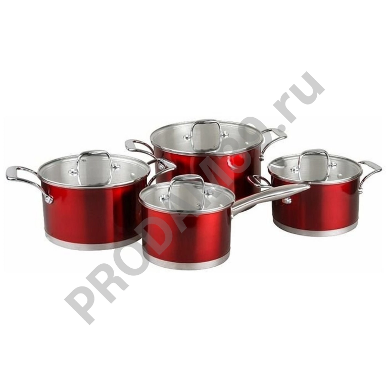 Набор кастрюль Pomi d'Oro PSS-640028 Prezioso, 18см, 20см, 24сми соусник 16см с крышками