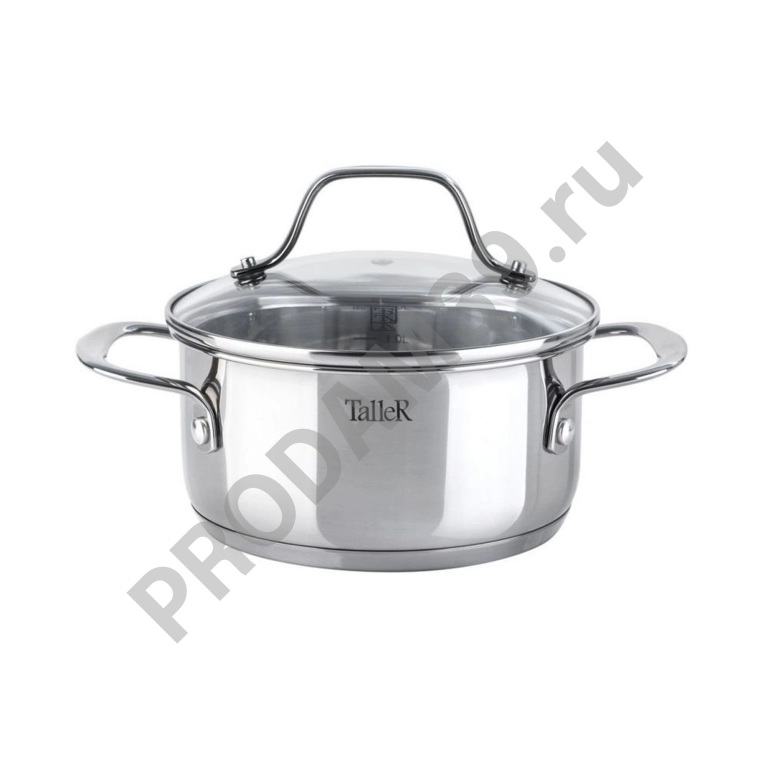 11082-TR Кастрюля TalleR, с крышкой Элиас, 18*9 см, 2,0 л