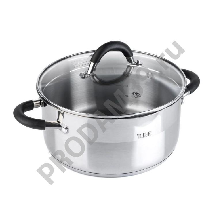 17194-TR Кастрюля TalleR 22х11 см (4,0л) Внешний диаметр дна, см 20,5