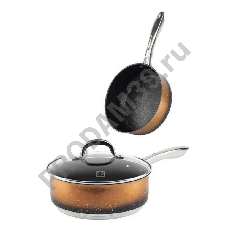 Набор посуды MercuryHaus MC- 7089 10предметов 1,5/2,0/3,0/5,5л сковорода с крышкой 24см (