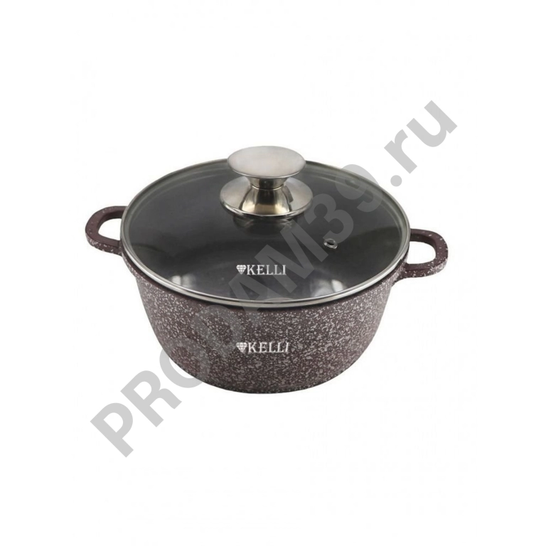 Кастрюля Kelli KL-4091-28 с гранитным покрытием 8,0л (4)