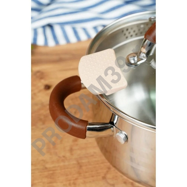 Кастрюля ЧУДЕСНИЦА КС-3509 нерж обьем 3,8л крышка 5-слойное дно толщина стенок 0,5 (6)