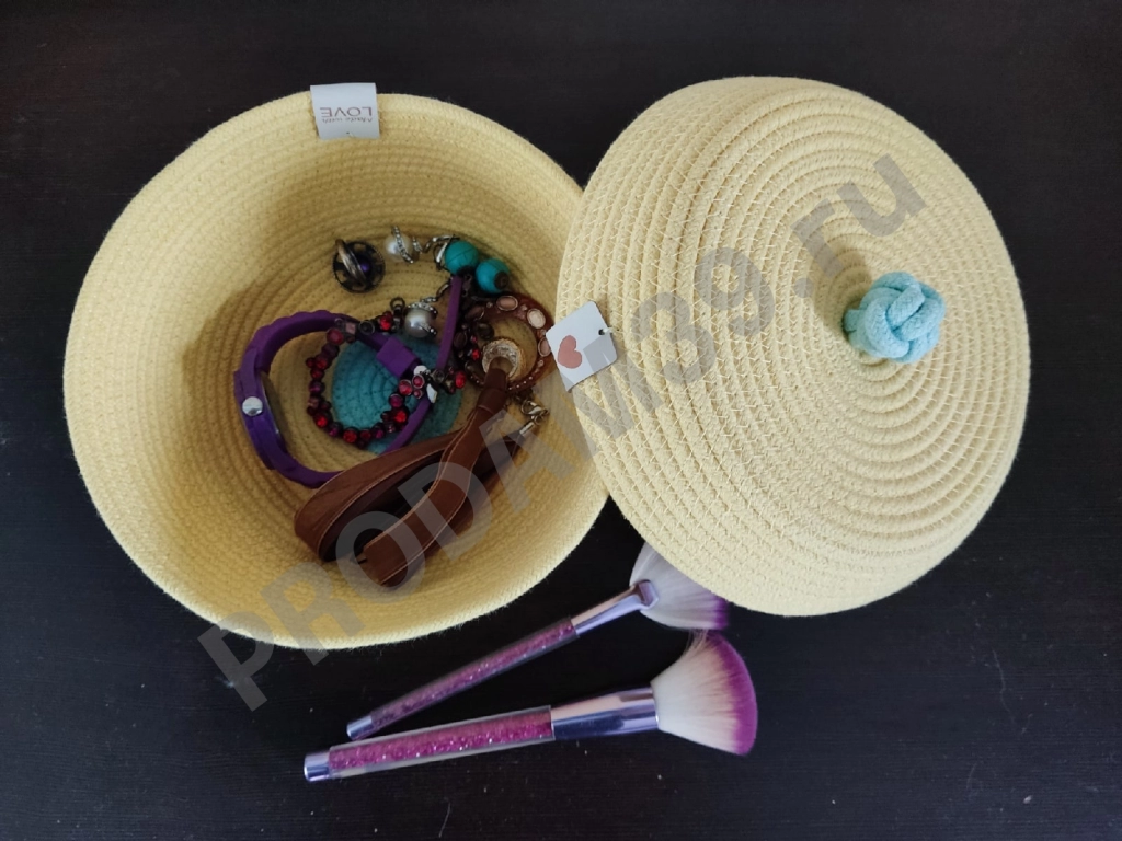 Круглая корзина бочонок